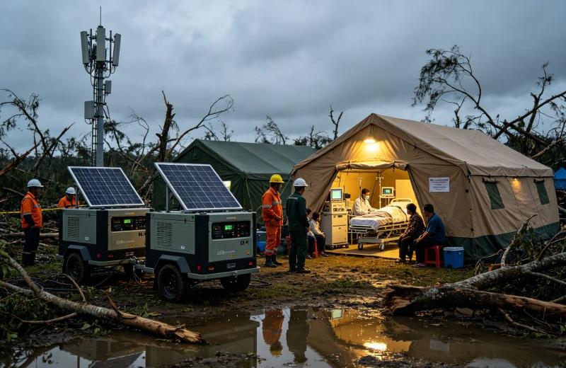 Emergency Solar Power Station