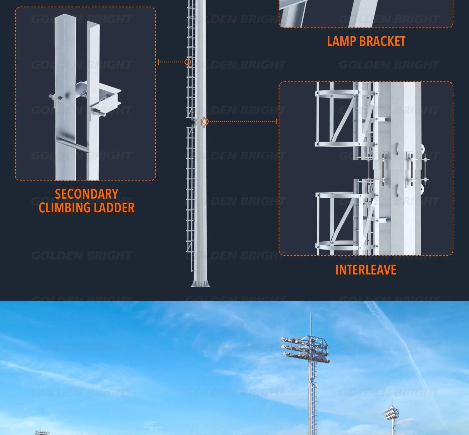 Basketball court outdoor high mast flood light