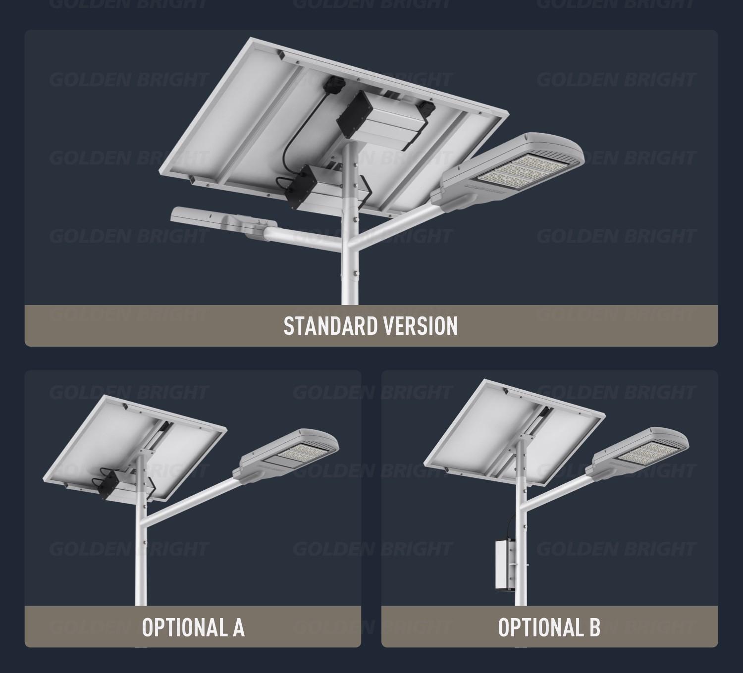 Large capacity battery solar street light