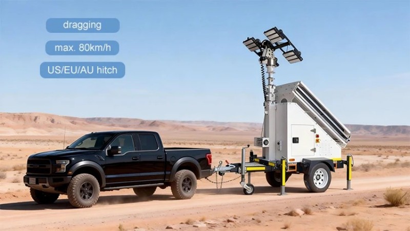 Off Road Portable Solar Light Tower