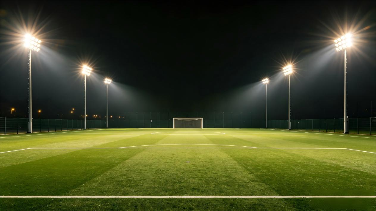 حلول تصميم الإضاءة الاحترافية لملاعب كرة القدم ذات 11 لاعبًا