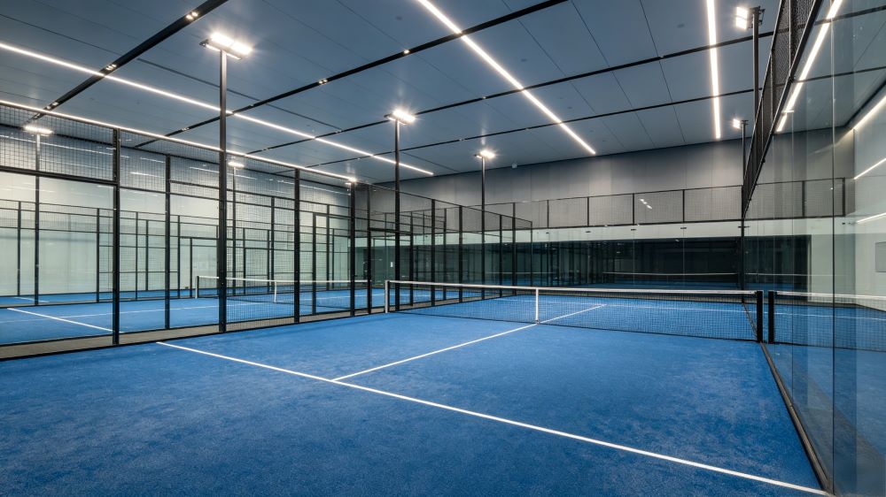 Tennis court lighting effect