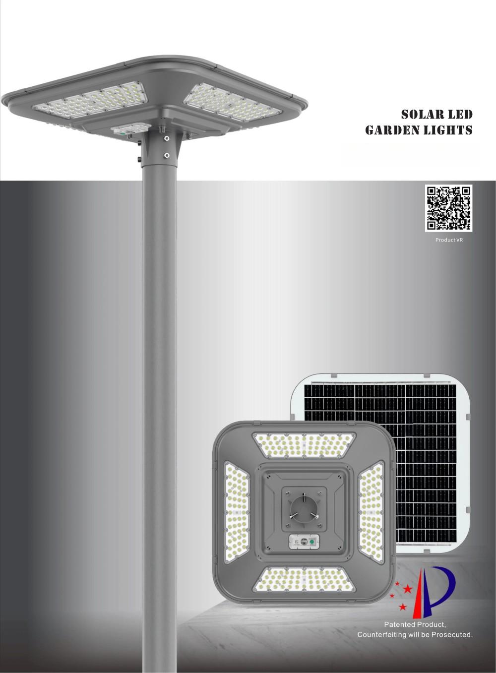 60W-150W die-cast aluminum solar led garden light
