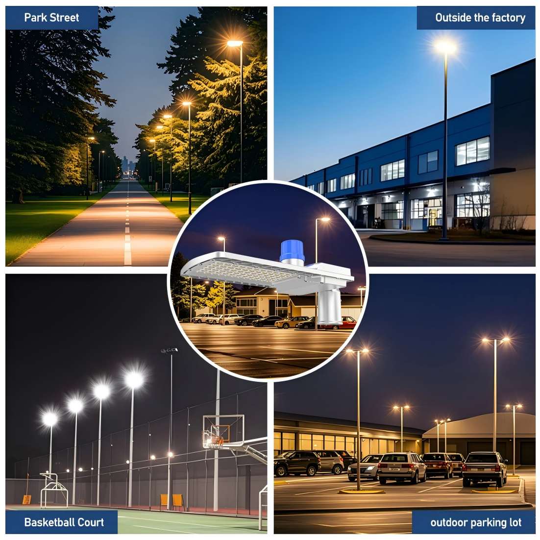 Highway parking lot residential area outdoor LED street lighting effect