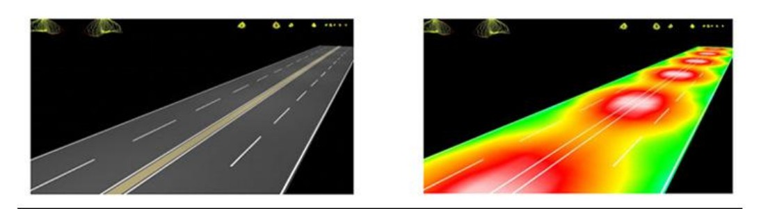 YS road light optical distribution chart