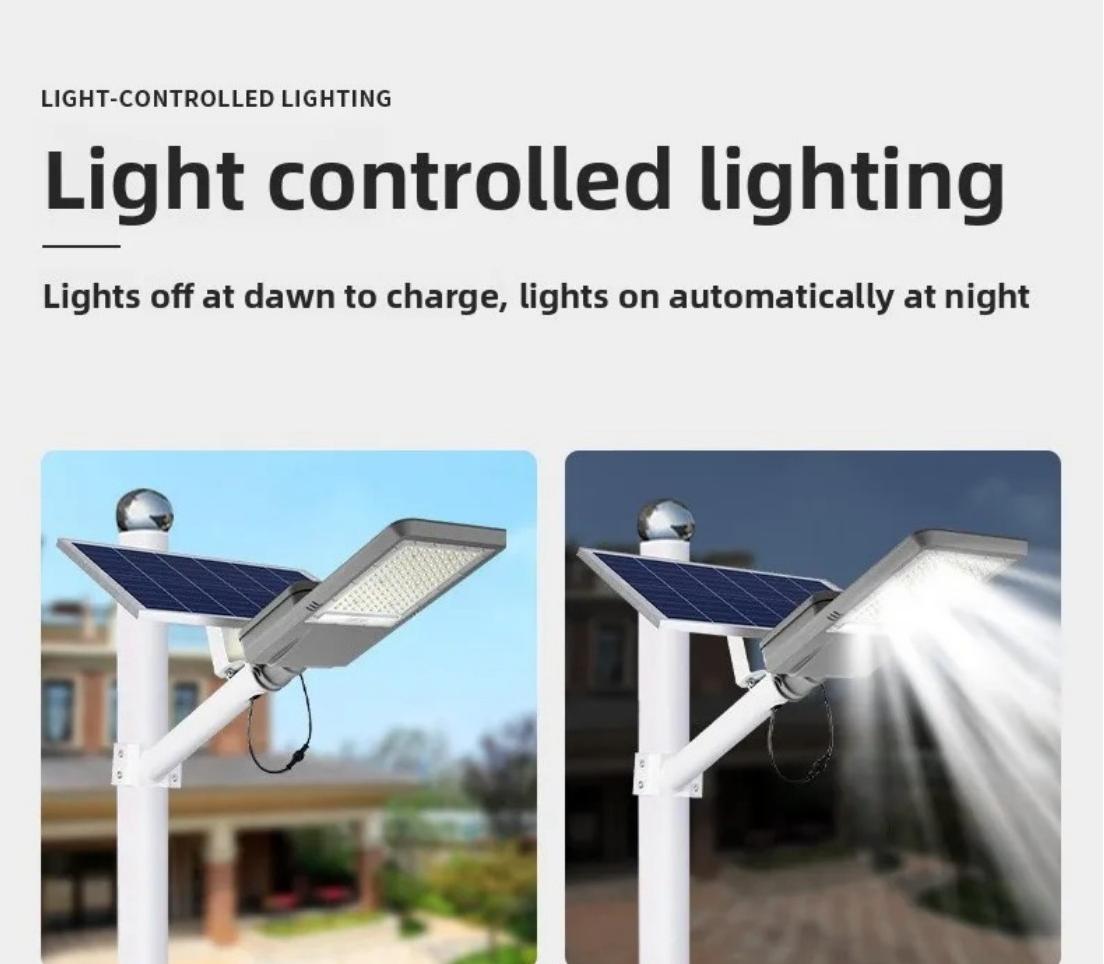  JD split solar street light installed on rural village road
