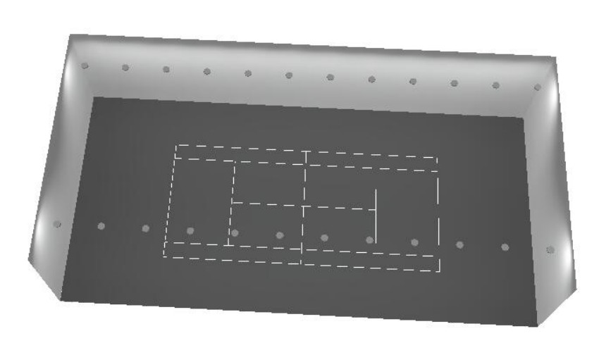 4.single row side lighting layout for dedicated indoor tennis stadium render