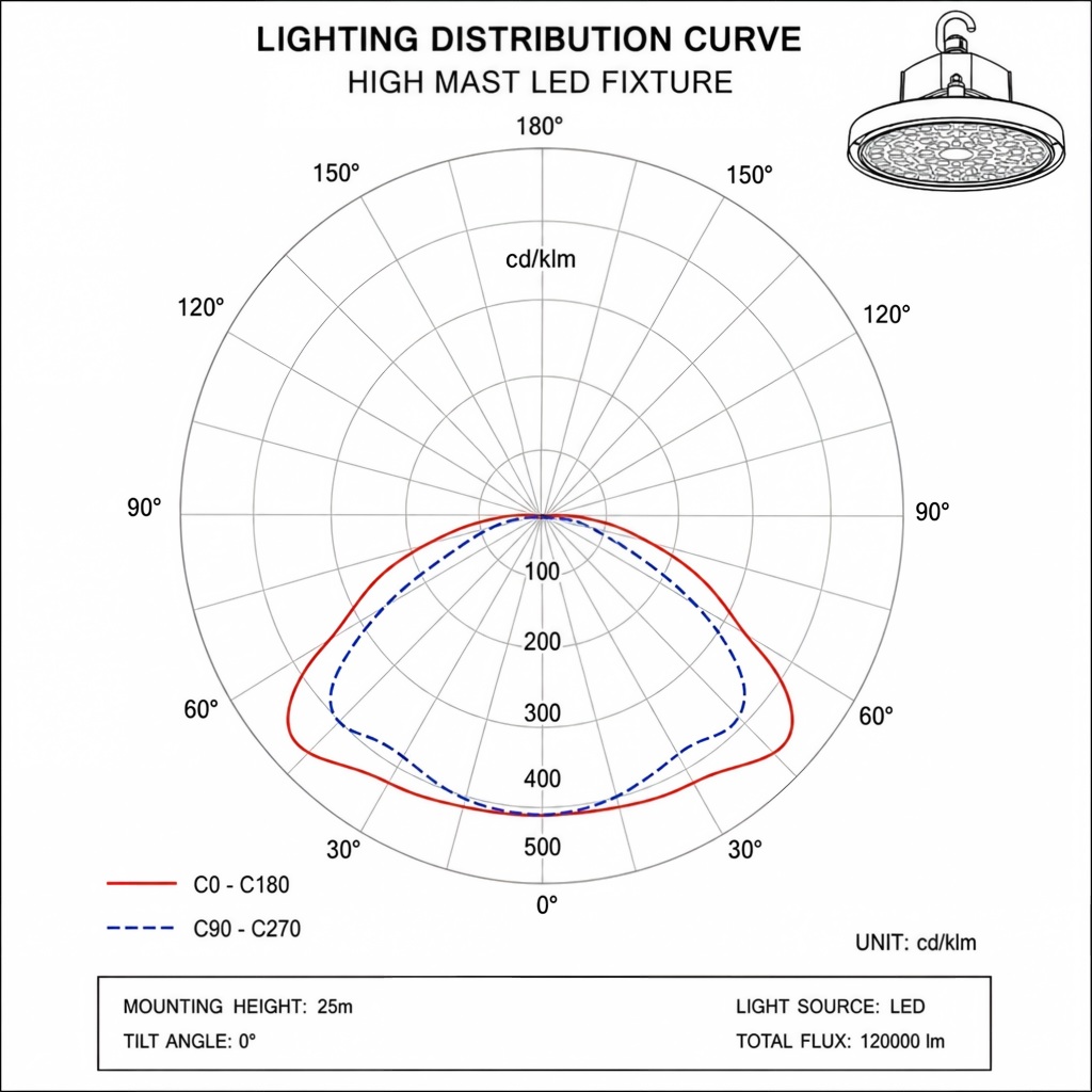lighting distribution curve diagra