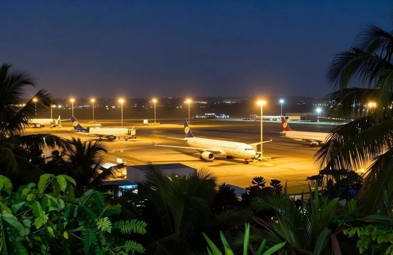 #High Mast Light for Airport Apron Lighting Renovation Project Case